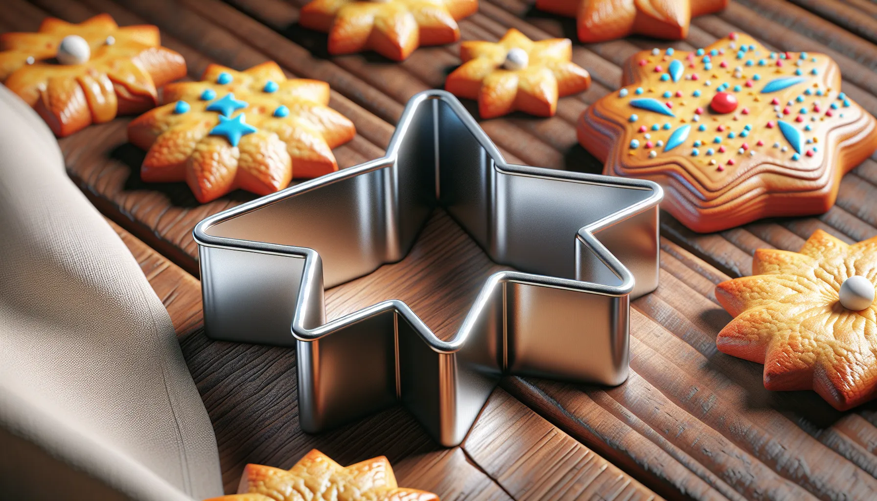 Um molde de biscoito é uma ferramenta usada para dar forma aos biscoitos antes de assá-los. Geralmente feito de metal ou plástico, o molde de biscoito pode ter diferentes formatos, como estrelas, corações, animais, entre outros. Ele é pressionado sobre a massa de biscoito para cortar a forma desejada. Os moldes de biscoito são uma ótima