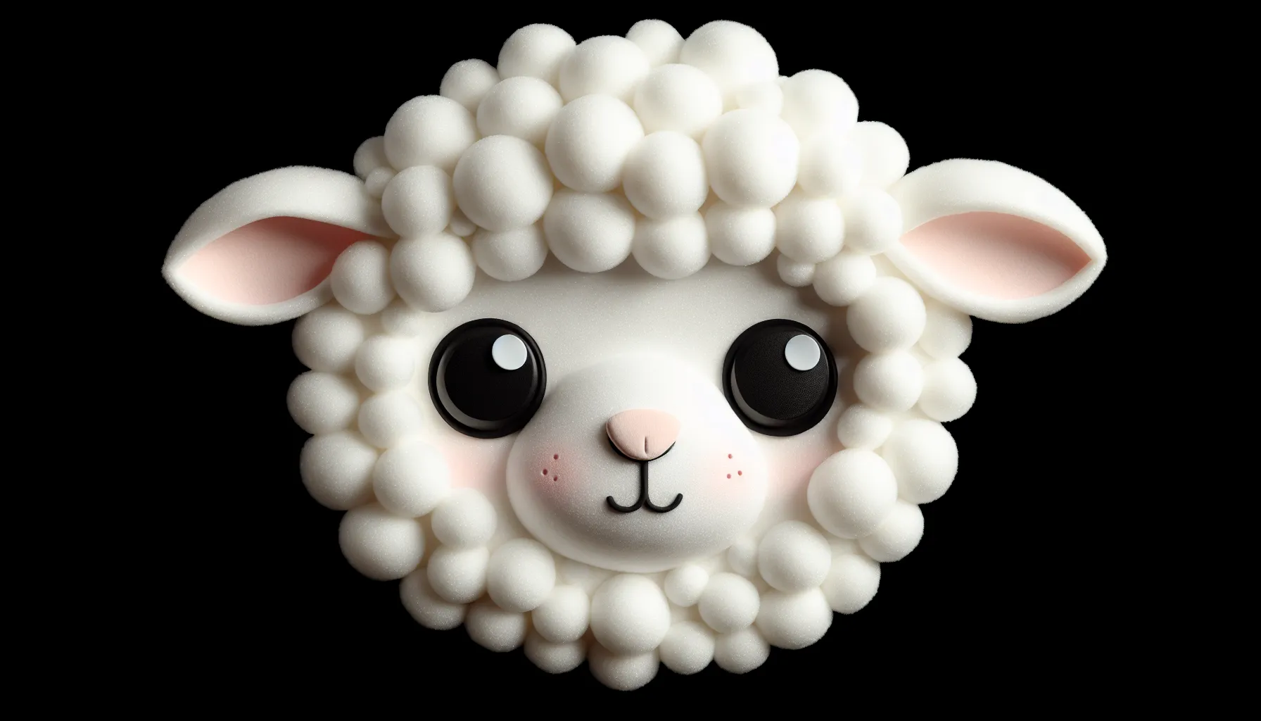 Molde de rosto de ovelha em EVA.